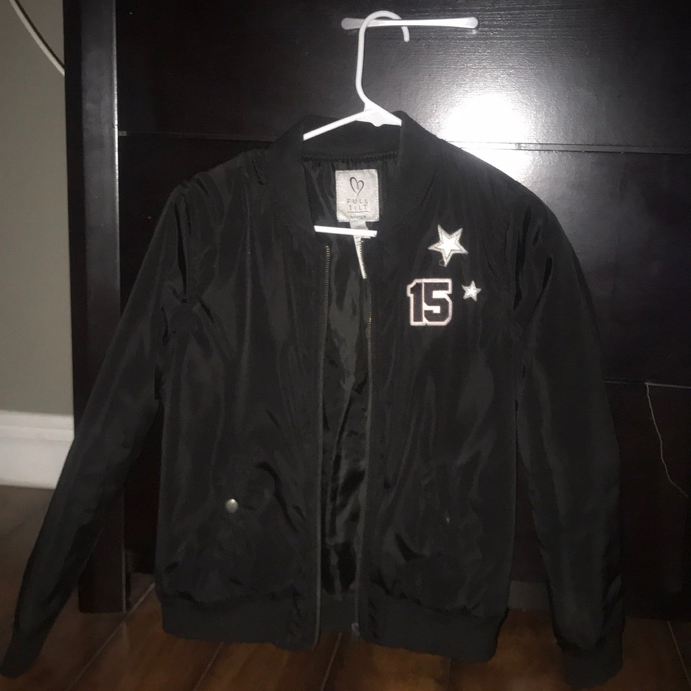Black bomber jacket